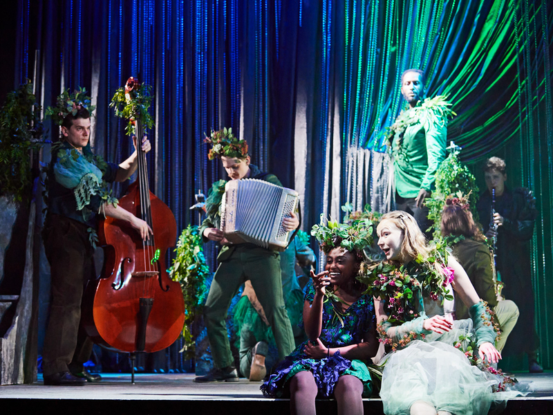 A Midsummer Night's Dream's cast on stage