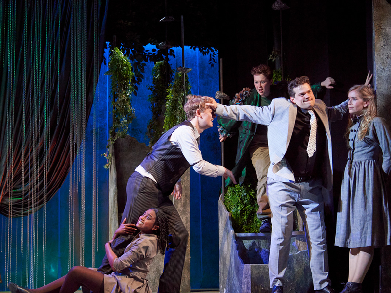 A Midsummer Night's Dream's cast on stage