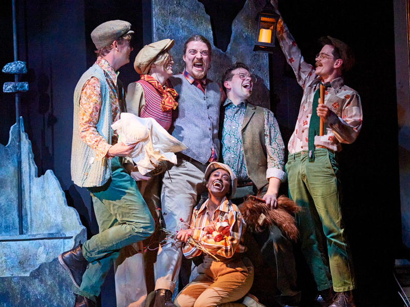 A Midsummer Night's Dream's cast on stage