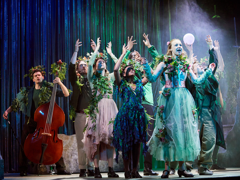 A Midsummer Night's Dream's cast on stage